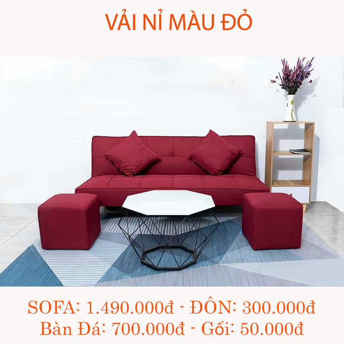 sofa đỏ