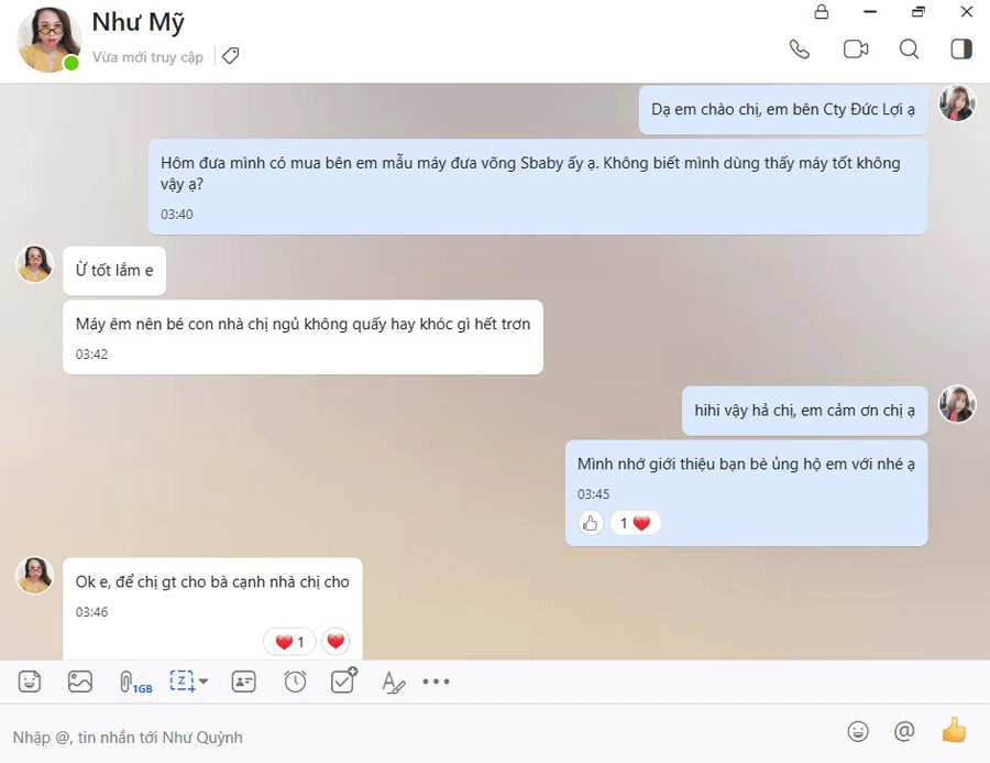 REVIEW MAY DUA VONG SBABY 2