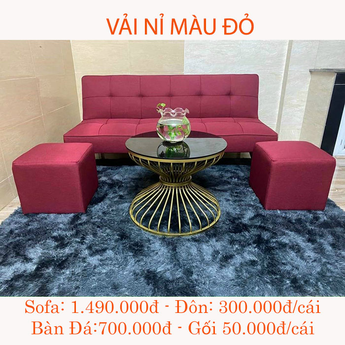 sofa đỏ