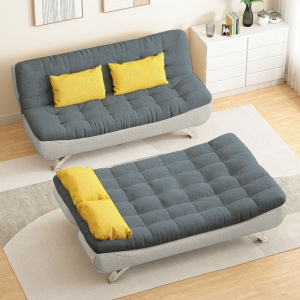 SOFA BED - GIƯỜNG ĐA NĂNG DAKITA DKF-120 MÀU XÁM TRẮNG [ẢNH THẬT 100%]