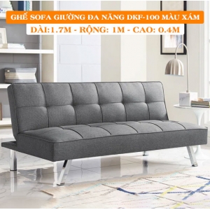 SOFA BED - GHẾ SOFA GIƯỜNG ĐA NĂNG ĐỨC LỢI MÀU XÁM DKF-100 [GIÁ RẺ VÔ ĐỊCH]
