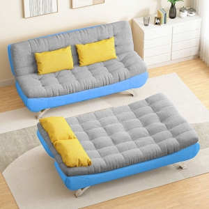 SOFA BED - GIƯỜNG ĐA NĂNG DAKITA DKF-120 - NỈ XÁM XANH [ẢNH THẬT 100%]
