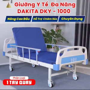 [NÂNG CAO ĐẦU - GIÁ RẺ]. Giường Y Tế Đa Năng DAKITA 1 Tay Quay  DKY-1000