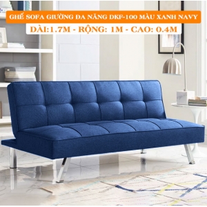 SOFA BED - GHẾ SOFA GIƯỜNG ĐA NĂNG ĐỨC LỢI MÀU XANH NAVY DKF-100 [BẢO HÀNH 1 ĐỔI 1]