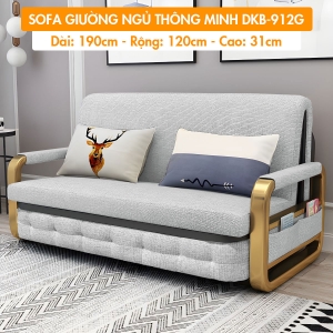 [ MÀU VÀNG GOLD SANG TRỌNG]. Sofa Giường DAKITA DKB - 912G. Rộng 1M2 - Nệm Tốt - Không Lún.