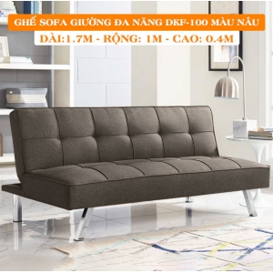 SOFA BED - GHẾ SOFA GIƯỜNG ĐA NĂNG ĐỨC LỢI MÀU NÂU DKF-100C [HÀNG TỐT GIÁ RẺ]