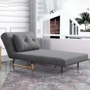 [Vải Nhung Cao Cấp - Khung Thép Chịu Tải 400kg] GHẾ SOFA GIƯỜNG ĐA NĂNG DAKITA MODEL DKS 