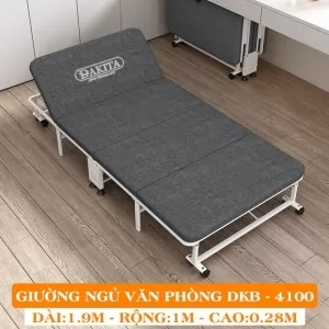 Giường Ngủ DAKITA DKB-4100 - Giường Ngủ Có Nệm Xếp Gọn Đa Năng (Rộng 100cm) [HIỆN ĐẠI - CƠ ĐỘNG]