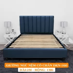 Giường Ngủ Bọc Nệm Dakita Có Chân Cao Cấp DKN-160 [1m6x2m]