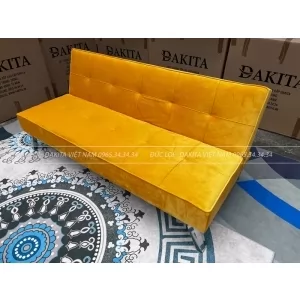 SOFA BED DAKITA MÀU VÀNG NHUNG [HÀNG CAO CẤP - ĐỔI MỚI 90 NGÀY ]