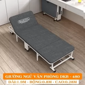 Giường Ngủ DAKITA DKB-480 - Giường Ngủ Có Nệm Xếp Gọn Đa Năng (Rộng 80cm) [HIỆN ĐẠI - CƠ ĐỘNG]