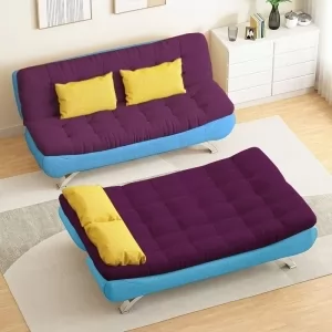 SOFA BED - GIƯỜNG ĐA NĂNG DAKITA DKF-120 -TÍM PHỐI XANH THIÊN THANH [ẢNH THẬT 100%]