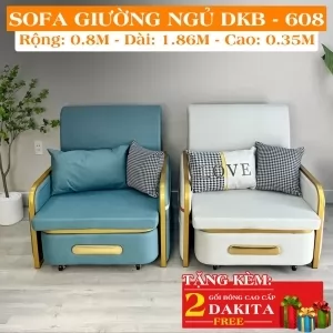 Ghế Sofa Giường DAKITA DKB-608 - Giường Ngủ Thông Minh Gấp Thành Sofa [ĐẸP + SANG]