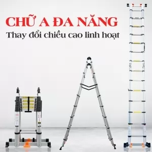 THANG RÚT ĐÔI CHỮ A DAKITA Model DKT [Thang Chất Lượng - Giá Rẻ- Giải Pháp Cho Mọi Không Gian]
