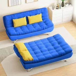 SOFA BED - GIƯỜNG ĐA NĂNG DAKITA DKF-120 - NỈ XANH DƯƠNG ĐẬM [ẢNH THẬT 100%]