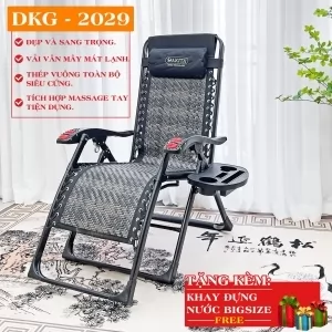 [THÉP VUÔNG] Ghế Xếp Thư Giãn Cao Cấp DAKITA DKG-2029 Vải Vân Mây Mát Lạnh