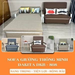 Ghế Sofa Giường DKB-808 - Giường Ngủ Thông Minh Gấp Thành Sofa