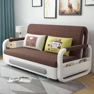 Ghế Sofa Giường Thông Minh DAKITA DKB-910 Có hộc tủ - Nâu [Dài: 1.95m  Rộng: 1.08m]