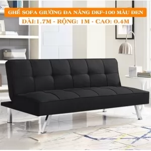 SOFA BED - GHẾ SOFA GIƯỜNG ĐA NĂNG ĐỨC LỢI DKF-100 MÀU ĐEN  [BẢO HÀNH 1 ĐỔI 1]