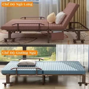 Giường Nệm Đa Năng DAKITA - Giường Ngủ Có Nệm Gấp Gọn Nâng Cao Đầu DKB