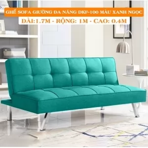 SOFA BED - GHẾ SOFA GIƯỜNG ĐA NĂNG ĐỨC LỢI MÀU XANH NGỌC DKF-100T [HÀNG XUẤT KHẨU]