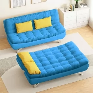 SOFA BED + GIƯỜNG NGỦ ĐA NĂNG DAKITA MÀU XANH THIÊN THANH DKF-120 [VẢI ÊM MÁT]
