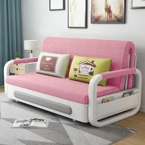 Ghế Sofa Giường Thông Minh DAKITA DKB-910 Có hộc tủ - Hồng [Dài: 1.95m  Rộng: 1.08m]