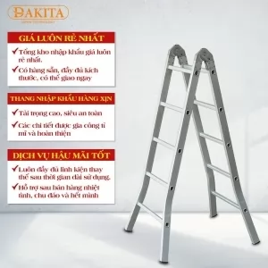 Thang Nhôm Chữ A Khóa Tự Động DAKITA Model DKT