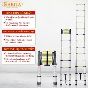 Thang Nhôm Rút Đơn [SIÊU CAO - CỨNG CÁP - AN TOÀN TUYỆT ĐỐI]