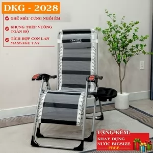 [VỮNG TRÃI VÔ CÙNG] Ghế Xếp Thư Giãn Cao Cấp DAKITA DKG-2028 [THÉP VUÔNG TOÀN BỘ + MASSAGE TAY]