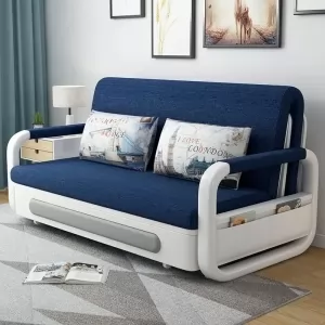 Ghế Sofa Giường Thông Minh DAKITA DKB-910 Có hộc tủ - Xanh Đậm [Dài: 1.95m  Rộng: 1.08m]