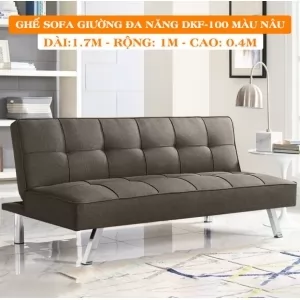SOFA BED - GHẾ SOFA GIƯỜNG ĐA NĂNG ĐỨC LỢI MÀU NÂU DKF-100C [HÀNG TỐT GIÁ RẺ]