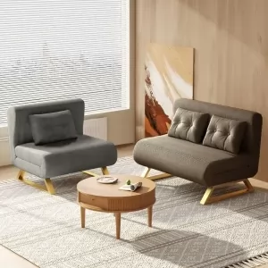 [Vải Nhung Cao Cấp - Khung Thép Chịu Tải 400kg] GHẾ SOFA GIƯỜNG ĐA NĂNG DAKITA MODEL DKS 
