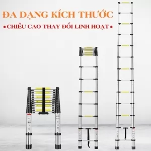 Thang Nhôm Rút Đơn [SIÊU CAO - CỨNG CÁP - AN TOÀN TUYỆT ĐỐI]