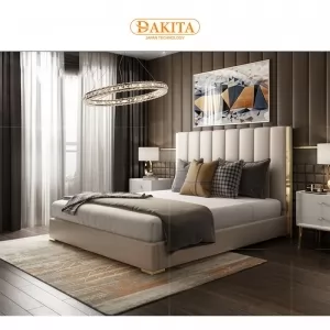 Giường Bọc Nệm Da G01 MÀU TRẮNG SỮA [CAO CẤP - SANG TRỌNG]