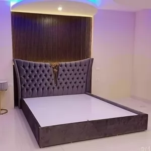 Giường Bọc Nệm Hoa Mai DKG-18