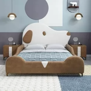 Giường Ngủ Bọc Nệm Cho Bé DKG-115