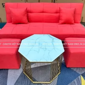 SOFA BED DAKITA DKF-100 2022 MÀU ĐỎ TƯƠI [ GIÁ TẠI KHO - SIÊU XỊN ]