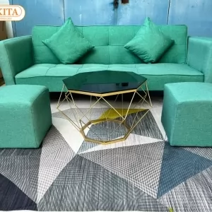 SOFA BED DAKITA CÓ TAY VỊN - MÀU XANH NGỌC [ĐẸP LỊCH SỰ]