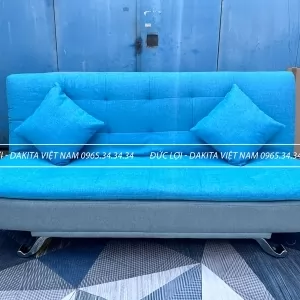[NHÌN LÀ MÊ] SOFA BED + GIƯỜNG ĐA NĂNG DAKITA  MÀU XÁM + XANH THIÊN THANH DKF-120 [RẤT MỀM VÀ ÊM]
